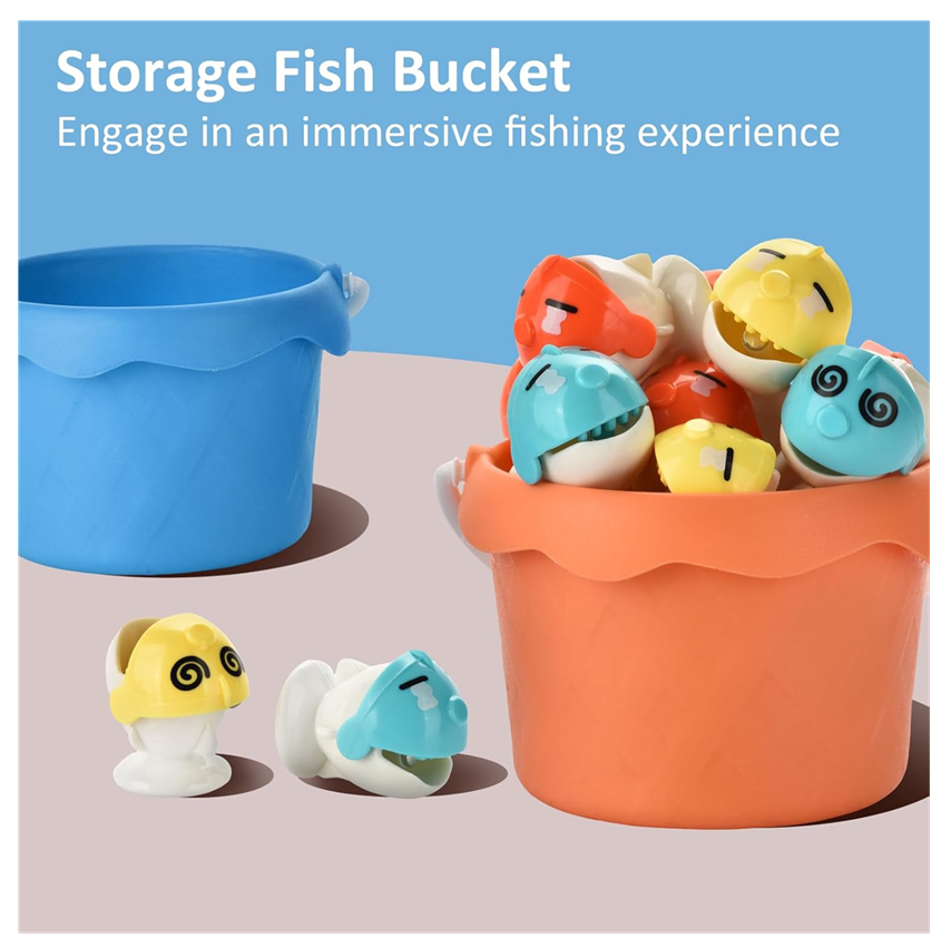 Juego De Pesca Magnético Juguete Giratorio Infantil 21 Pcs