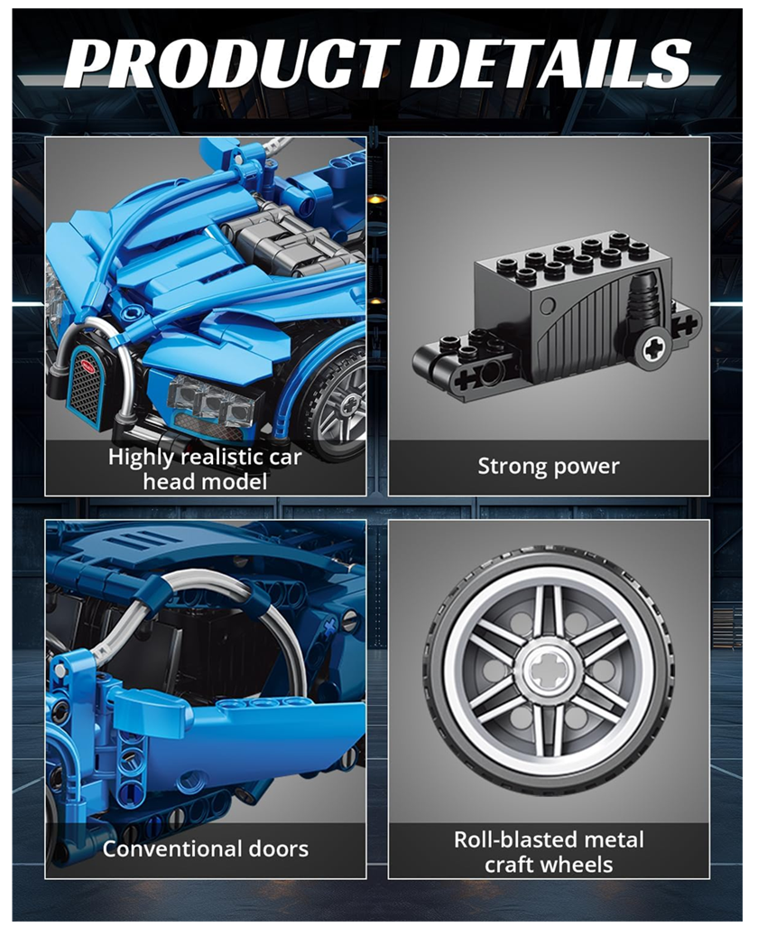 Arma Todo Bloques Para Arma Carro De Carreras 423 Pcs