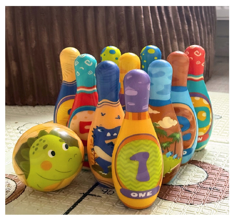Set Juego De Bolos Interactivo Con Espuma 10 Pinos