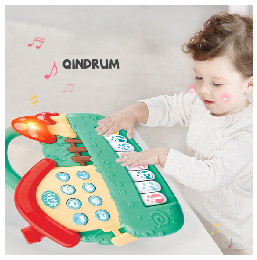 Piano Infantil Con Forma Y Sonidos De Granja Luces + Sonidos