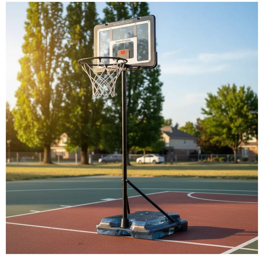 Cancha De Baloncesto 240 Cm Alto +balon +malla + Contador