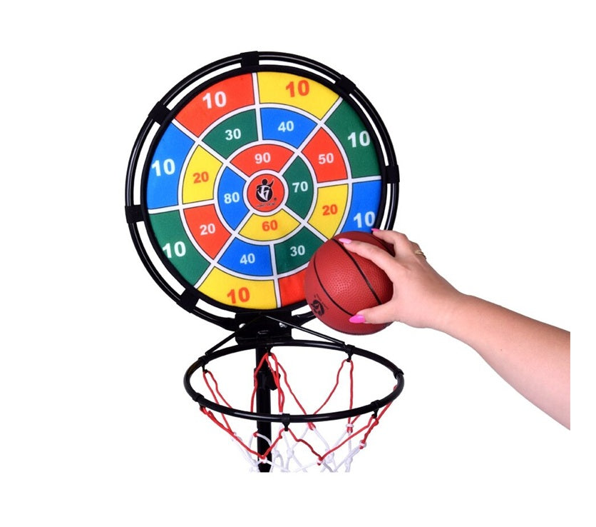 Juego Cancha De Baloncesto + Tiro Al Blanco + Aros