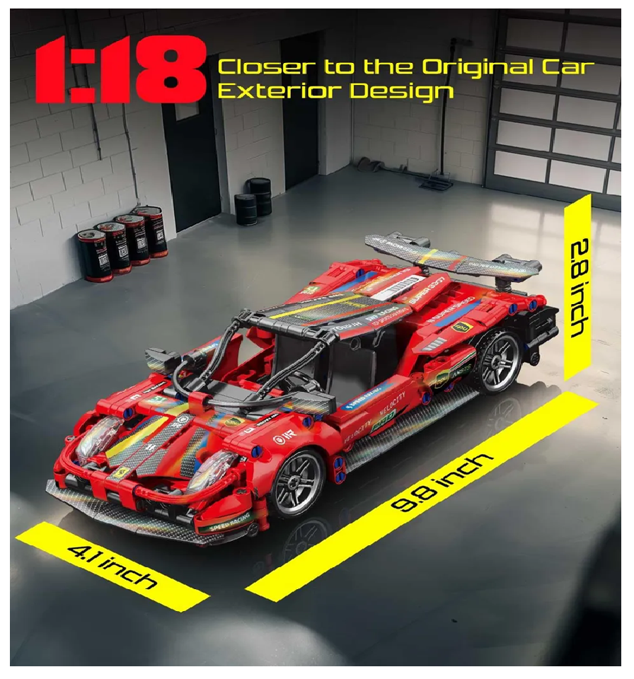 Arma Todo Bloques Para Armar Carro De Pista 426 Pcs