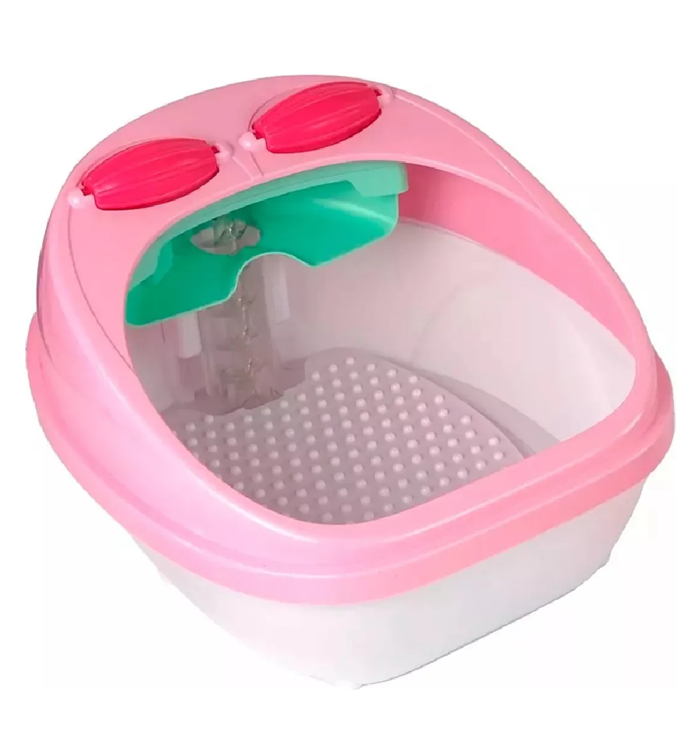 Set Spa Pies Masaje Pedicure Hidrogel Luces Juguete Burbujas