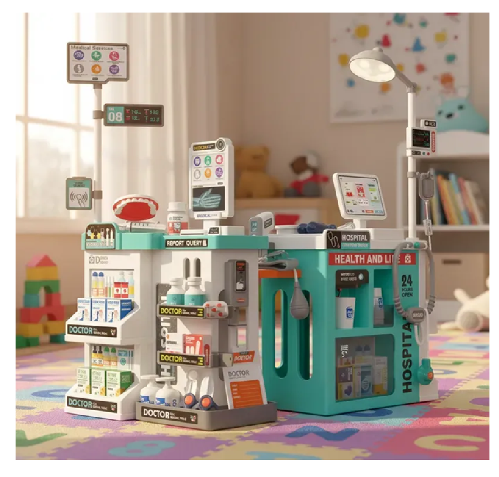 Kit Médico Hospital Infantil Set De Doctor 77 Pcs De Doctor
