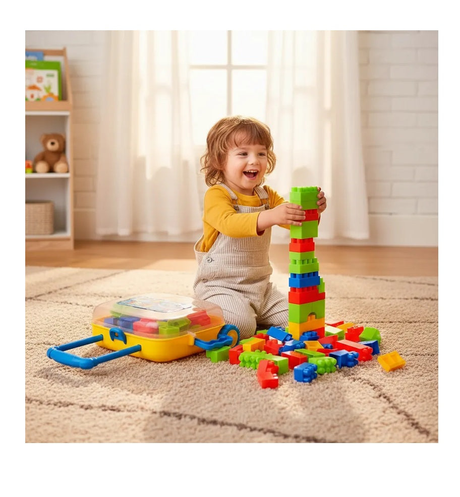 Maleta De Bloques Arma Todo 102 Pcs Bloques Grandes