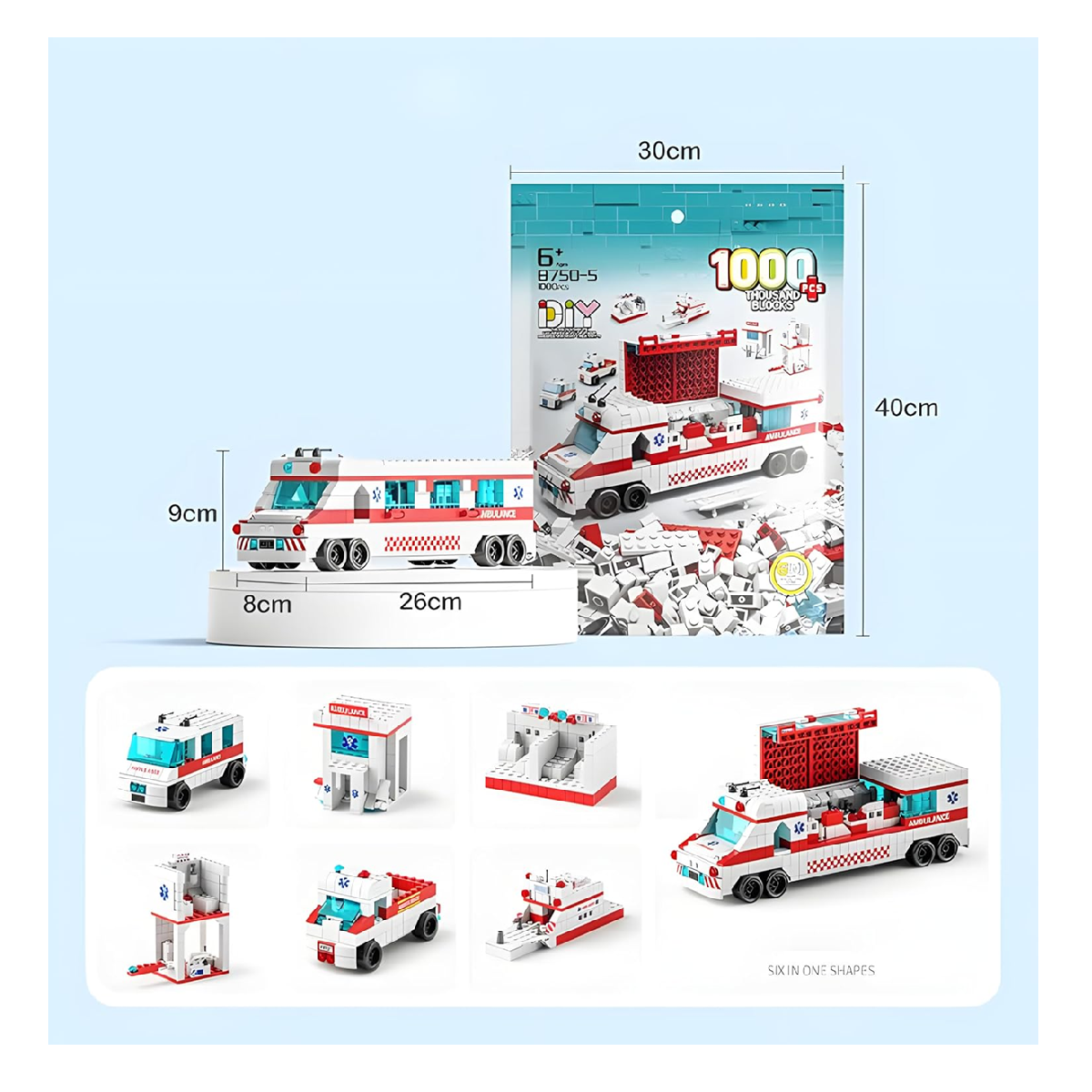 Arma Todo Bloques Para Armar 1000 Piezas