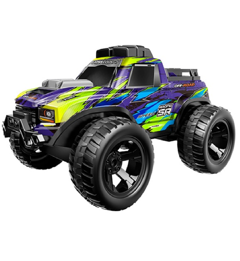 Carro A Control Remoto Todo Terreno Multicolor Con Luces