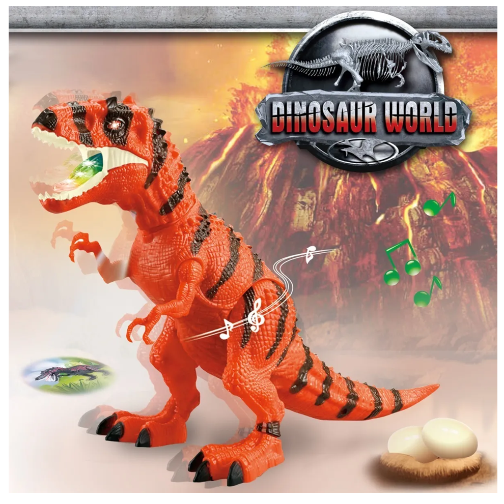 Dinosaurio Proyector Luces + Sonido Y Movimiento