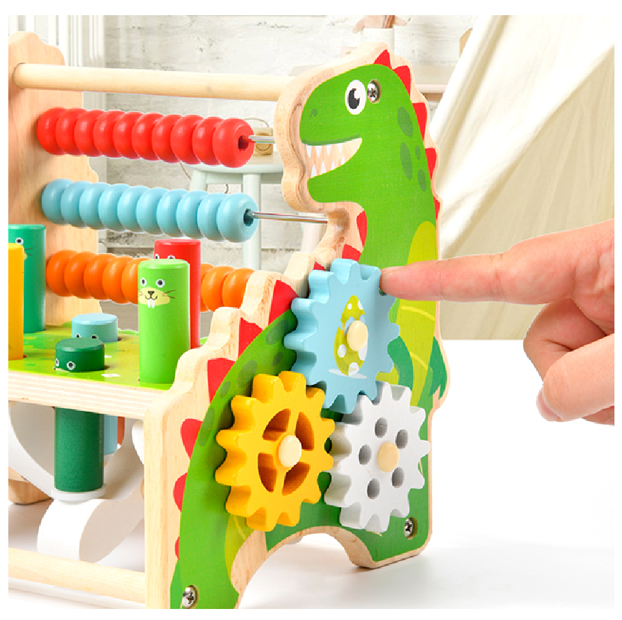 Dinosaurio Laberinto Montessori Figuras + Encastre