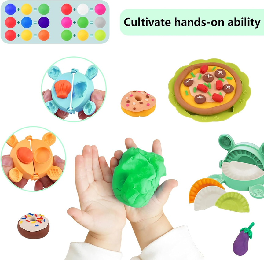 Juego De Mesa Con Plastilina Avioneta Moldes + Accesorios