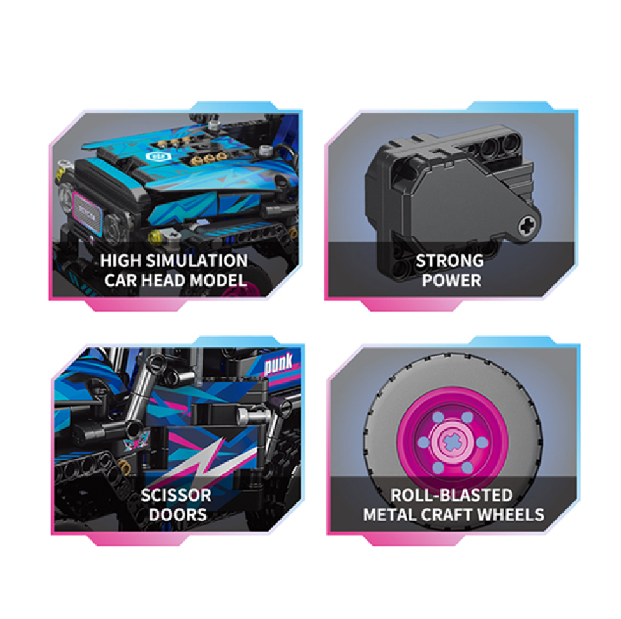 Arma Todo Bloques Para Armar Campero Multicolor 910 Pcs