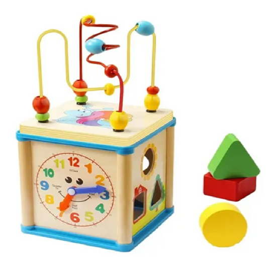 Cubo Infantil Formas Geométricas + Encastrar + Actividades