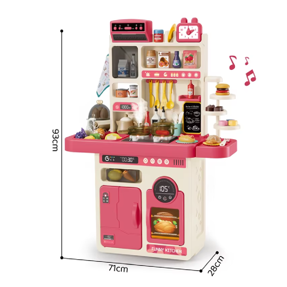 Cocina Infantil 89 Pcs Luces + Sonidos+ Vapor +agua