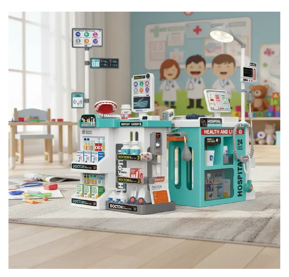 Kit Médico Hospital Infantil Set De Doctor 77 Pcs De Doctor