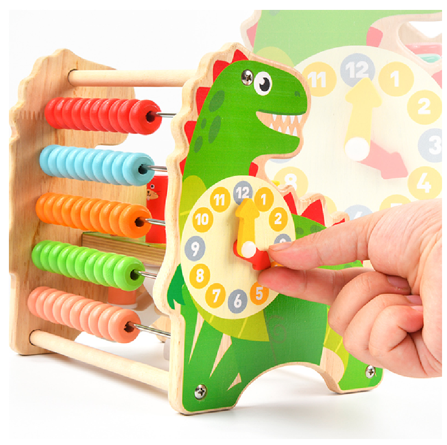 Dinosaurio Laberinto Montessori Figuras + Encastre