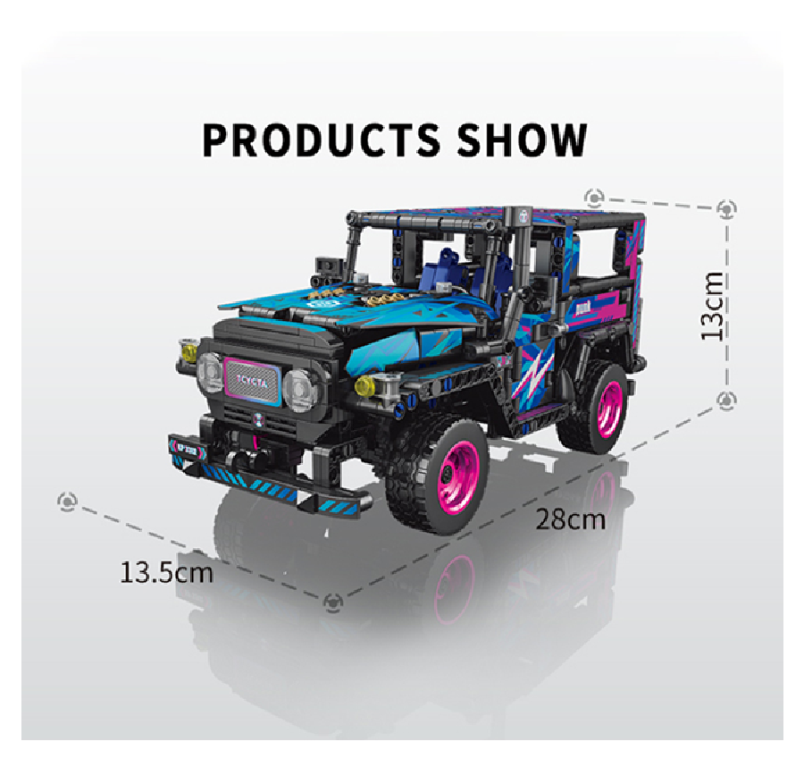 Arma Todo Bloques Para Armar Campero Multicolor 910 Pcs