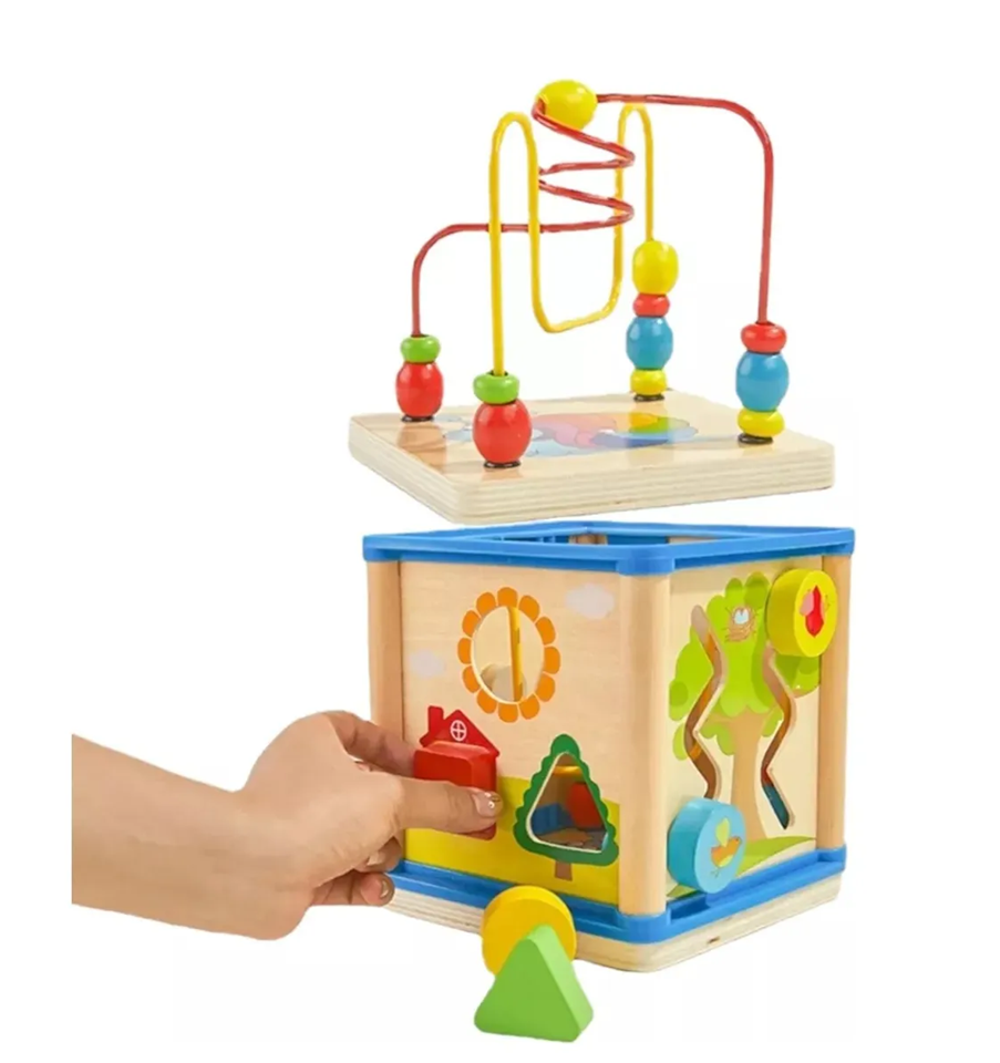 Cubo Infantil Formas Geométricas + Encastrar + Actividades