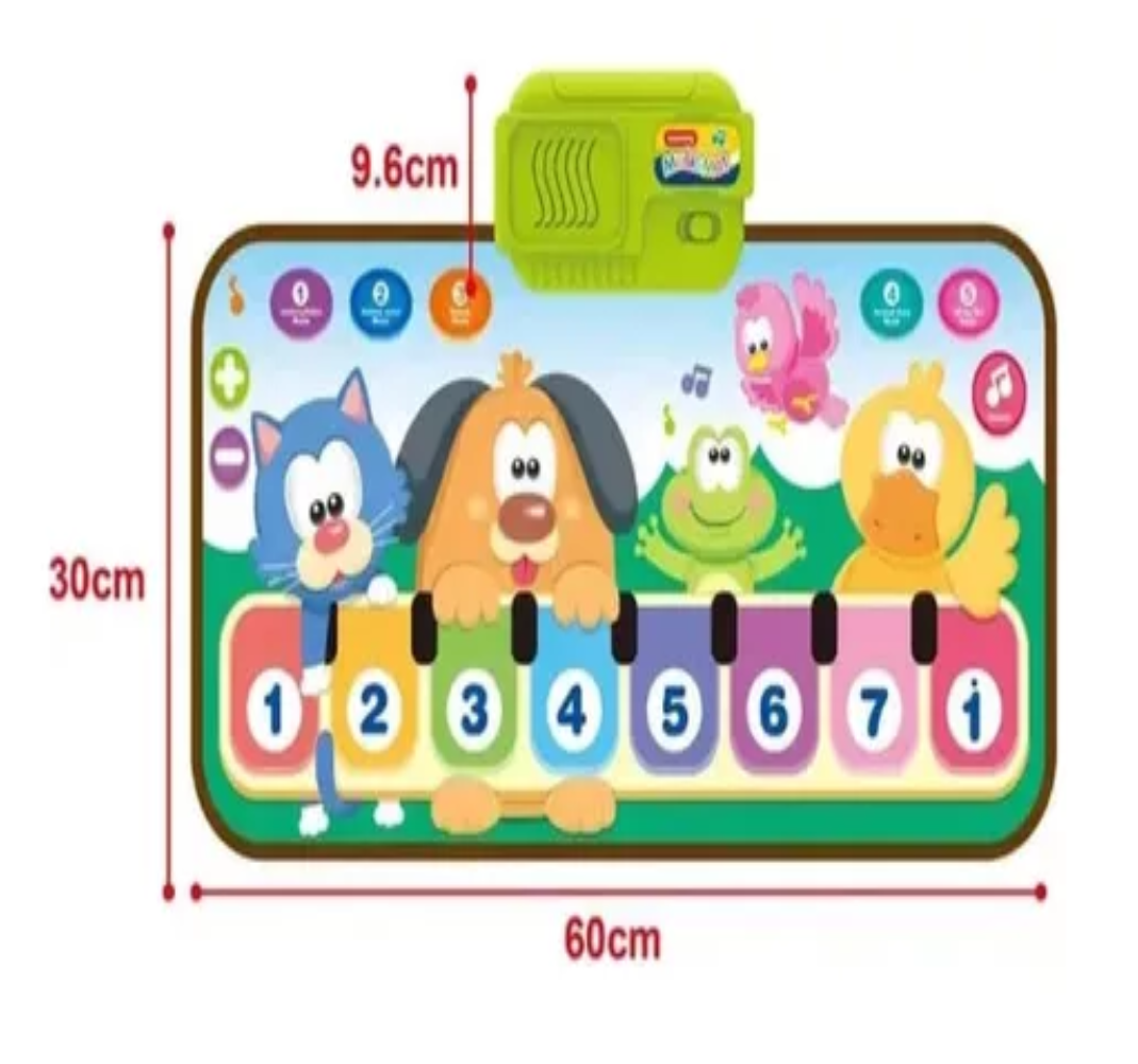 Tapete Interactivo Para Bebé Tipo Piano 17 Sonidos Dinos
