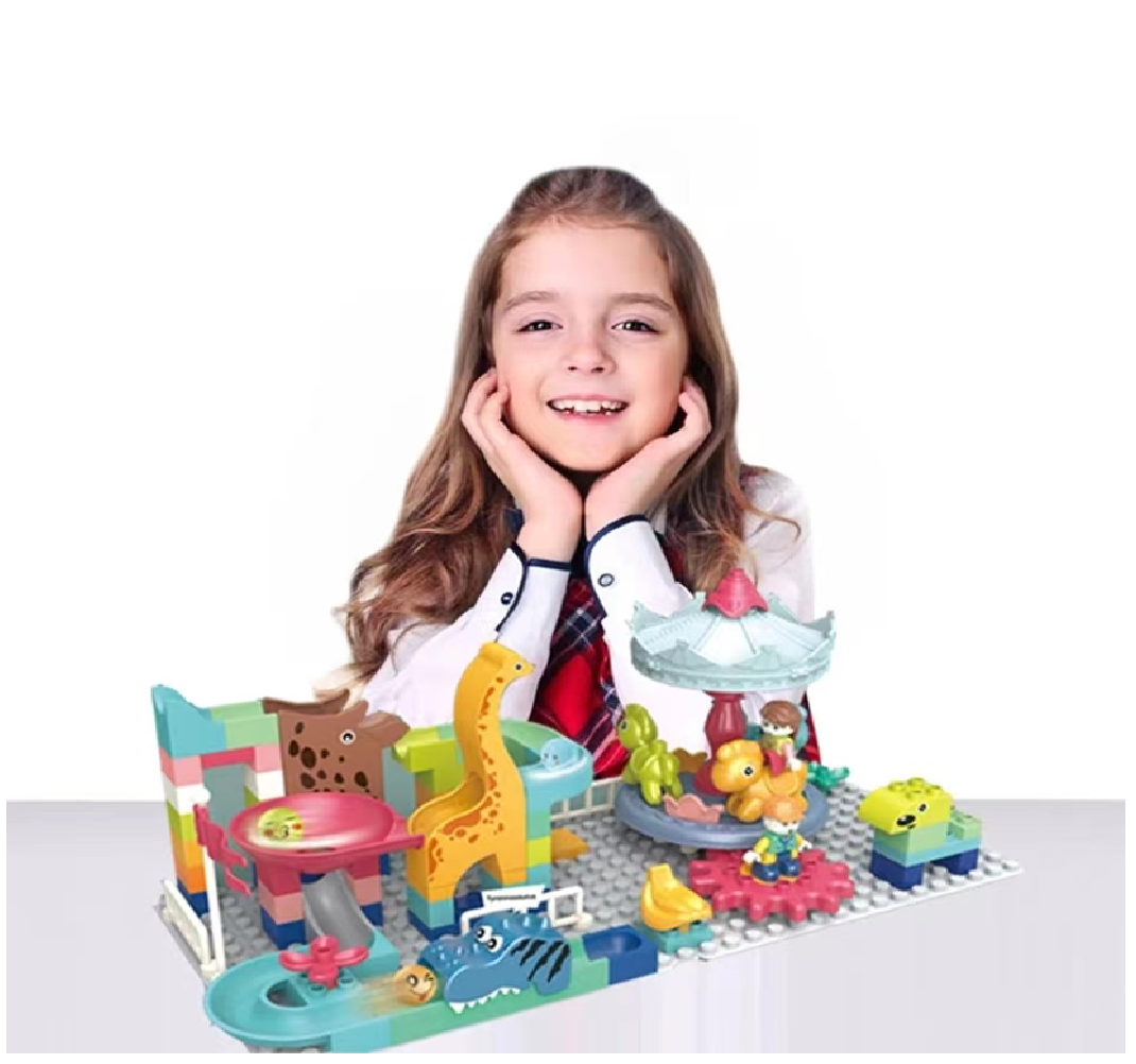 Arma Todo Bloques Parque De Dinosaurios 86 Pcs Bloque Grande