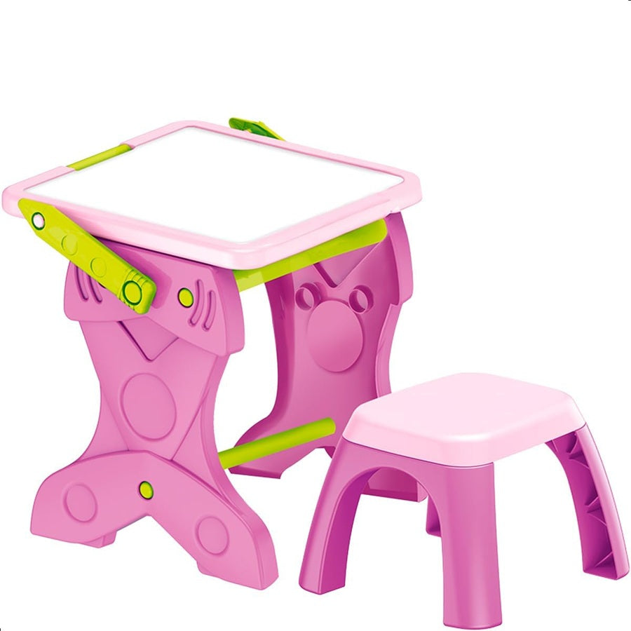 Atril Tablero Infantil Borrable Con Silla + 20 Accesorios