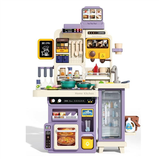 Cocina Infantil 90cm 66 Pcs Luces + Sonidos + Agua +vapor
