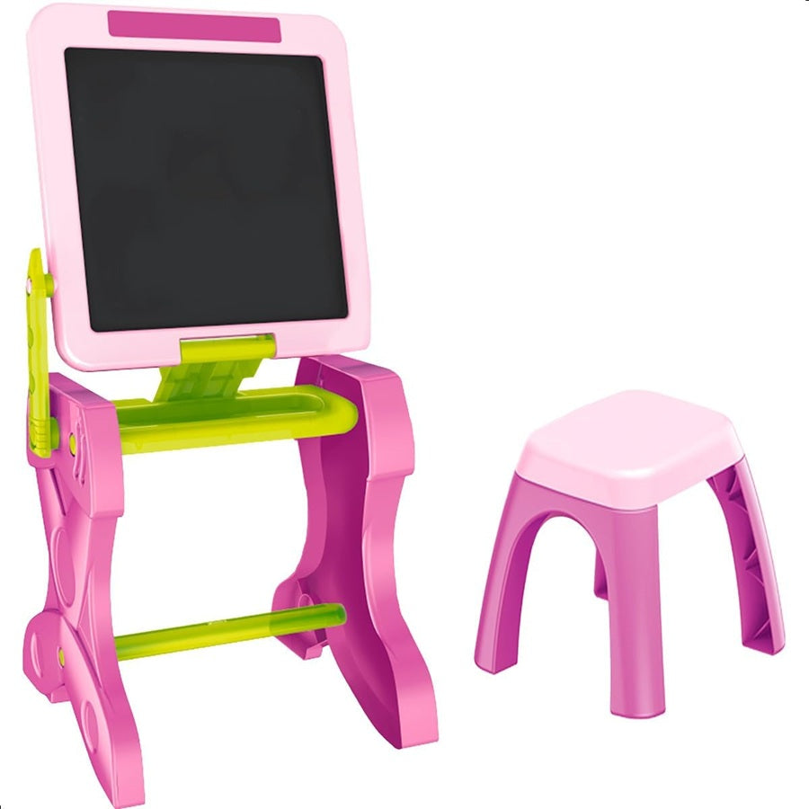Atril Tablero Infantil Borrable Con Silla + 20 Accesorios
