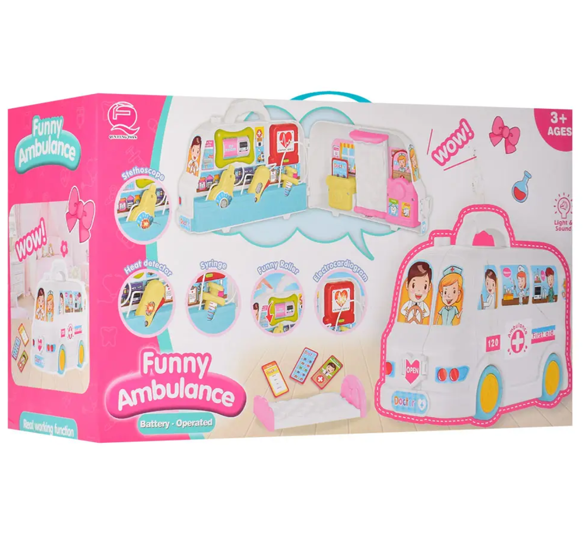Kit Maleta De Doctor Ambulancia Infantil Luces Y Sonidos