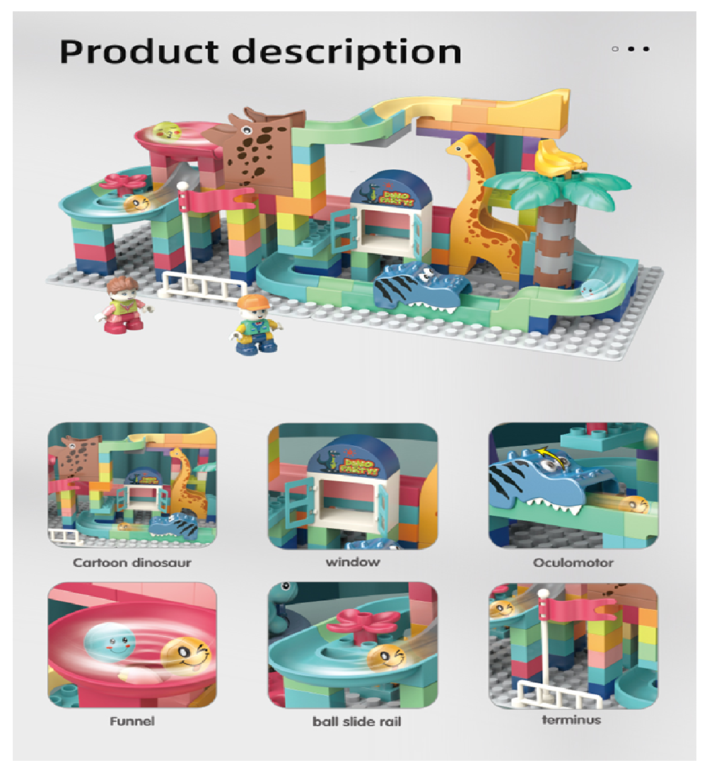 Armatodo Bloques Parque De Dinosaurios 147 Pcs Bloque Grande