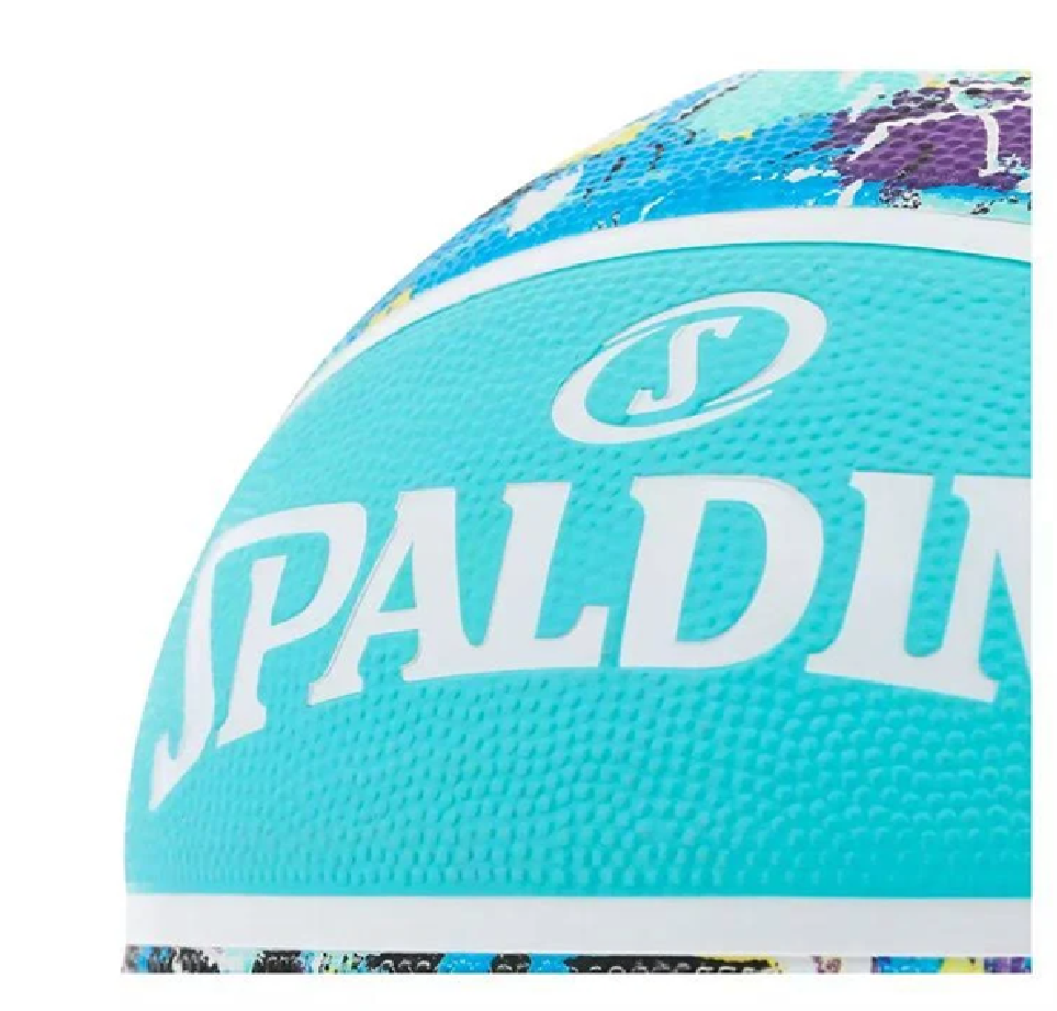 Balón Baloncesto Spalding Graffiti #7 Azul aguamarina