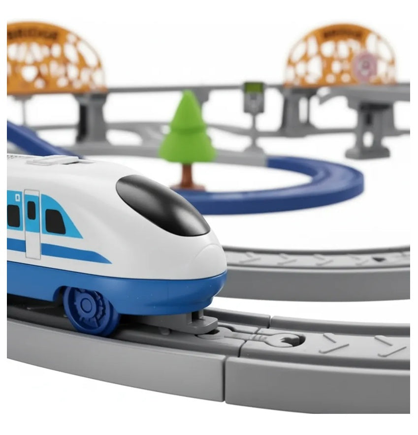 Pista Infantil Tren Eléctrico De 168 Pcs Tren Bala