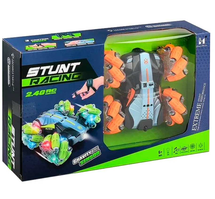 Carro A Control Remoto Stunt Sensor De Manilla +control 360°