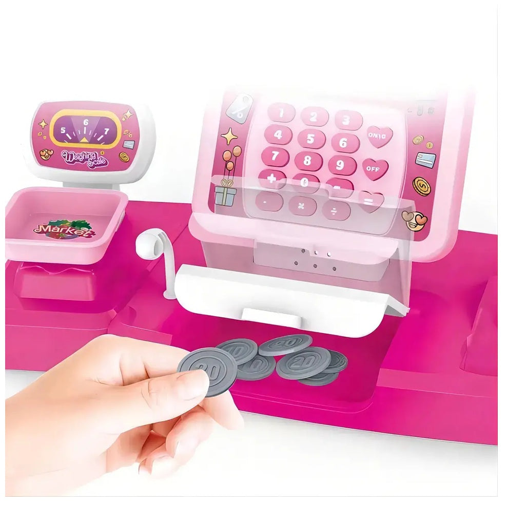 Caja Registradora Infantil Carrito + Canasta + Accesorios