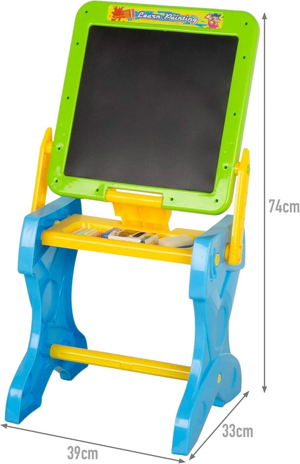 Atril Tablero Infantil Borrable Con Silla + 20 Accesorios