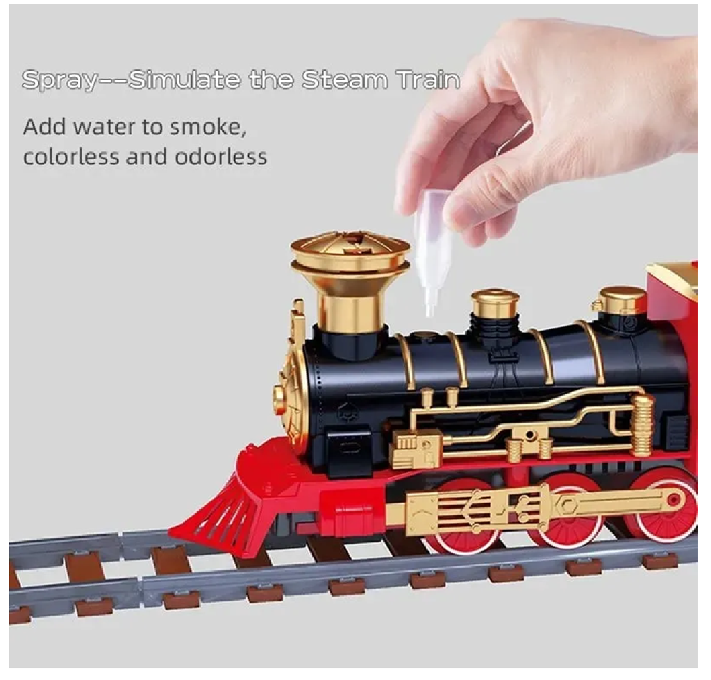 Tren Navideño Luces + Movimiento + Sonido