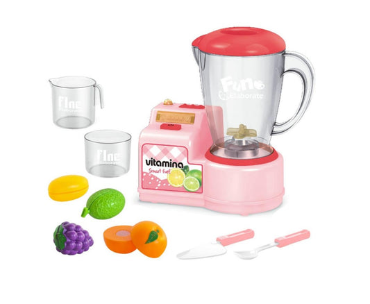 Licuadora Infantil Rosa 10 Pcs Con Accesorios