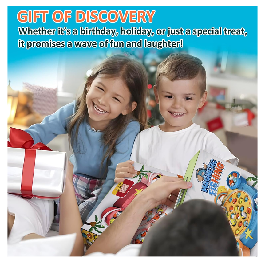 Juego De Pesca Magnético Juguete Giratorio Infantil 21 Pcs