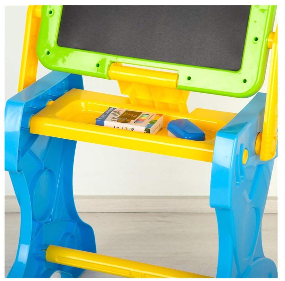 Atril Tablero Infantil Borrable Con Silla + 20 Accesorios