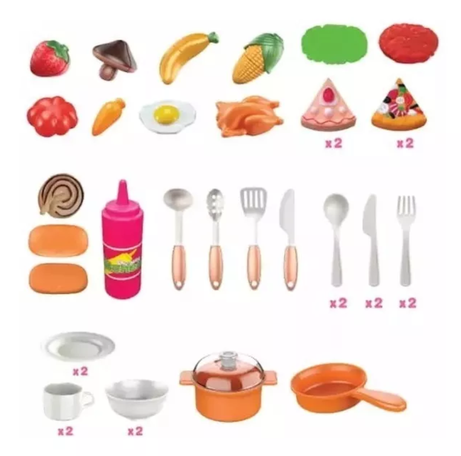 Cocina Infantil Altura De 84 Cm Luz + Sonido + Vapor