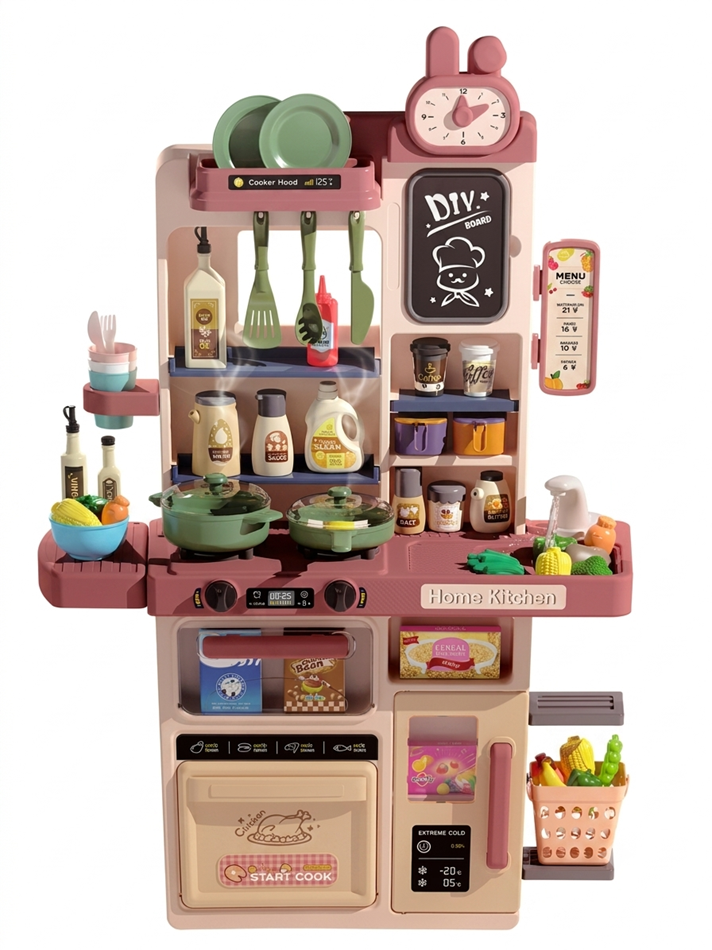 Cocina Infantil 84 Cm 63 Pcs Puzzle Kitchen