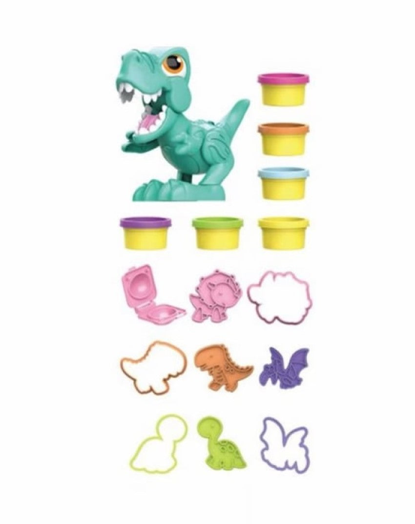 Dinosaurio Juego De Plastilina 6 Tarritos 9 Moldes
