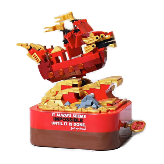 Arma Todo Caja Musical Barco Oriental 405 Pcs