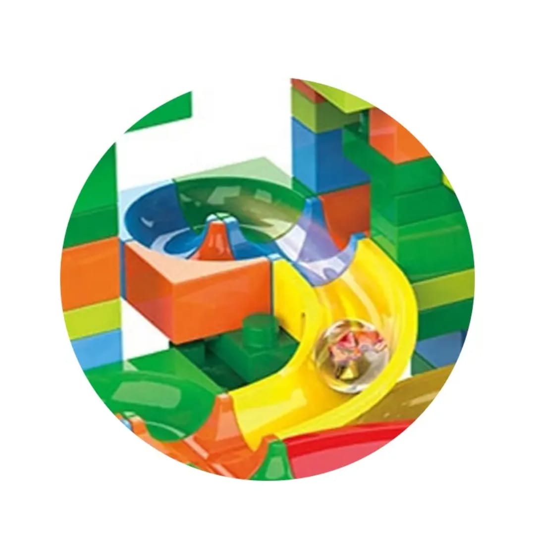 Arma Todo Bloques Para Armar Pista De Bolitas 402 Pcs