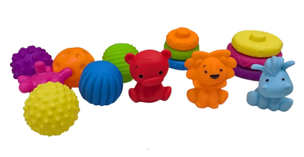 Juguete Infantil Para Bebés Set De Baño En Silicona 15 Pcs