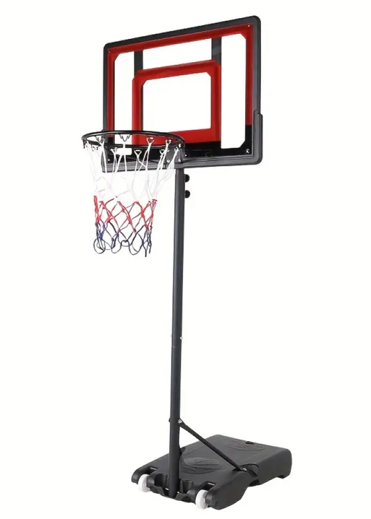 Cancha Baloncesto + Malla + Balón + Inflador Metálica 209 Cm