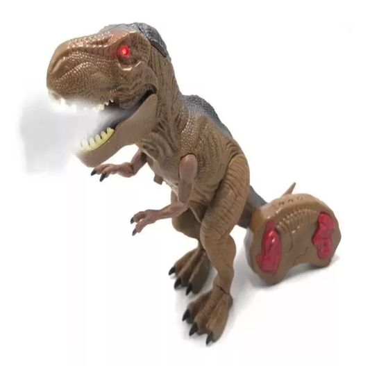 Dinosaurio Rex Con Sonido +movimiento +humo +control Remoto