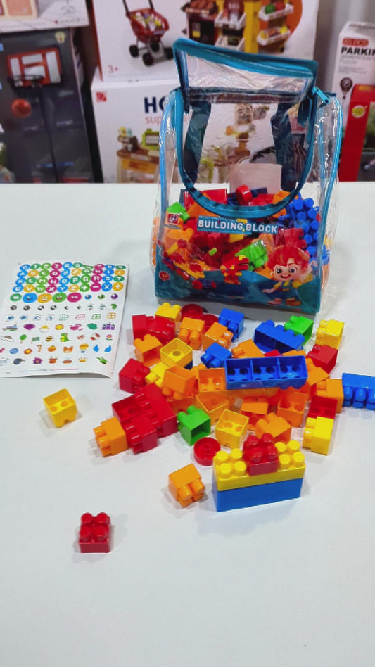 Arma Todo Bloques 116 Pcs En Maleta Infantil Bloque Mediano